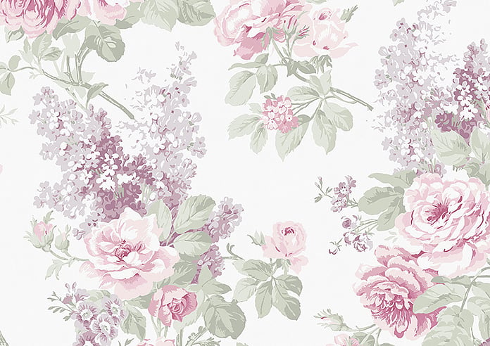 Shabby Chic by Rachel Ashwell Wild Garden, Lilac - Twist&Fit Roman Blind - Image 7
